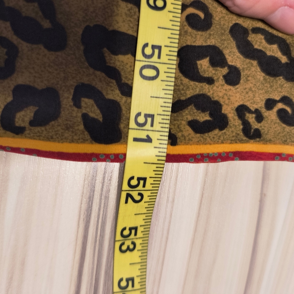 Vintage SAG HARBOR Tribal/Animal Print  Faux Wrap  Sleeveless Midi Dress Sz 14 - Picture 7 of 7